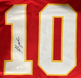 Isiah Pacheco Kansas City Signed Red Football Jersey JSA Hologram - Sports Integrity