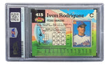 Ivan Rodriguez Signed 1992 Topps #415 Texas Rangers Rookie Card PSA/DNA - Sports Integrity