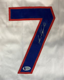 Ivan Rodriguez Texas Signed White Baseball Jersey BAS - Sports Integrity