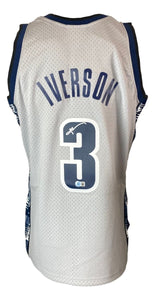 Allen Iverson Signed Georgetown Hoyas 95/96 M&N College Vault Jersey BAS - Sports Integrity