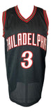 Allen Iverson Philadelphia Signed Black Basketball Jersey BAS - Sports Integrity