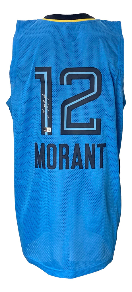 Ja Morant Signed Custom White Pro-Style Basketball Jersey BAS at 's  Sports Collectibles Store