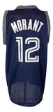 Ja Morant Memphis Signed Alternate Navy Blue Basketball Jersey 2 BAS