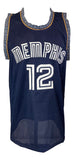 Ja Morant Memphis Signed Alternate Navy Blue Basketball Jersey 2 BAS