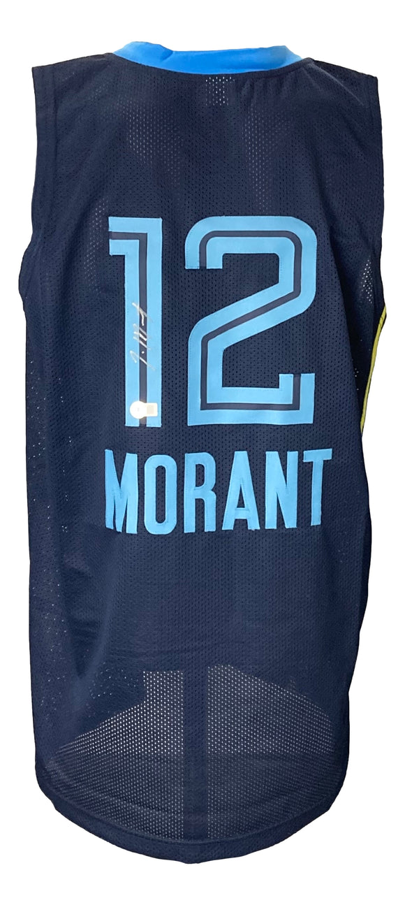 Ja Morant Signed Framed Custom White Pro-Style Basketball Jersey BAS at  's Sports Collectibles Store