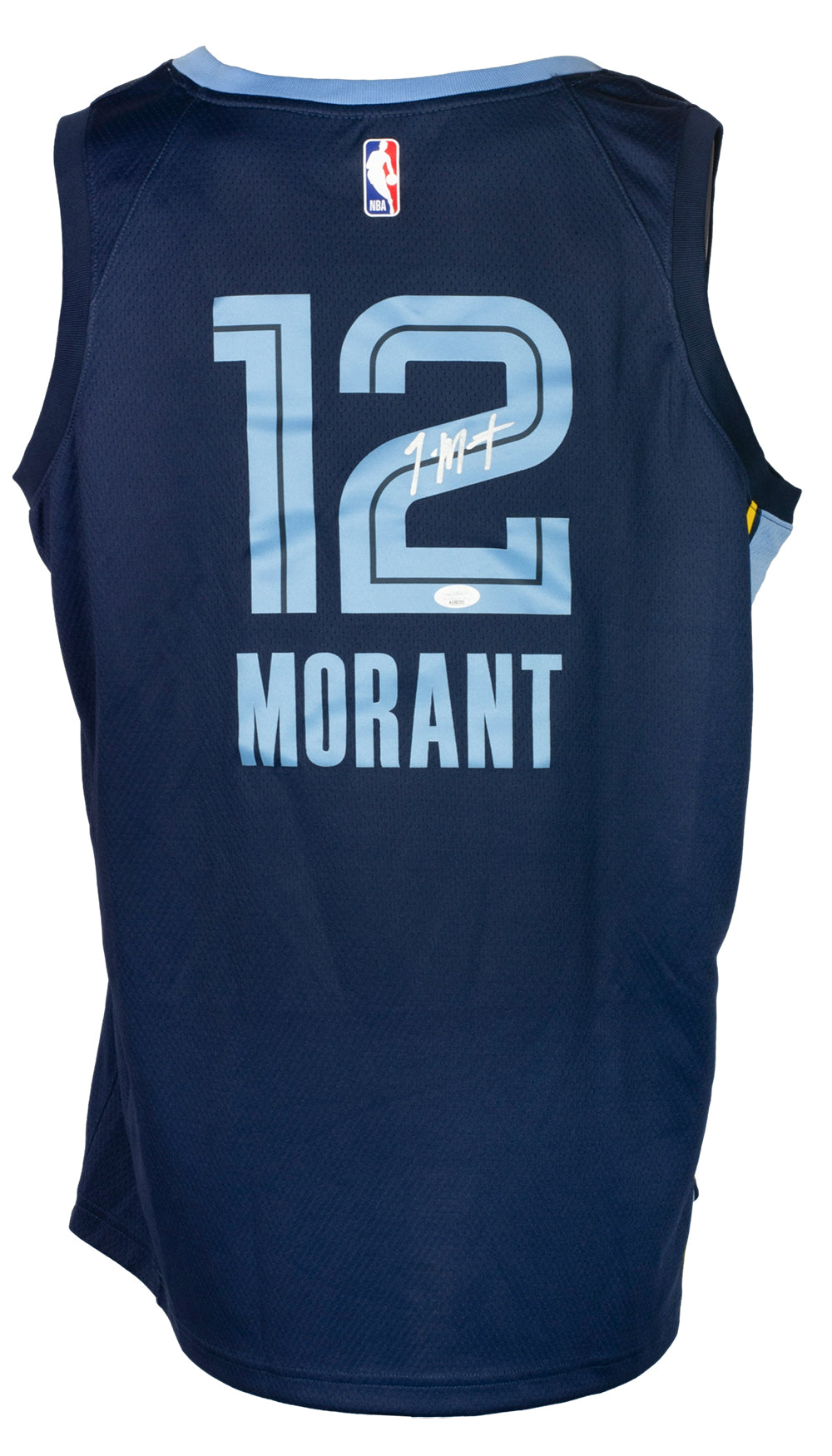 Ja Morant Signed Blue Nike Memphis Grizzlies Swingman Basketball
