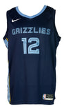 Ja Morant Signed Blue Nike Memphis Grizzlies Swingman Basketball Jersey JSA - Sports Integrity