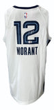 Ja Morant Signed Memphis Grizzlies White Nike Swingman Jersey BAS