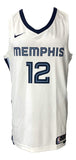 Ja Morant Signed Memphis Grizzlies White Nike Swingman Jersey BAS - Sports Integrity