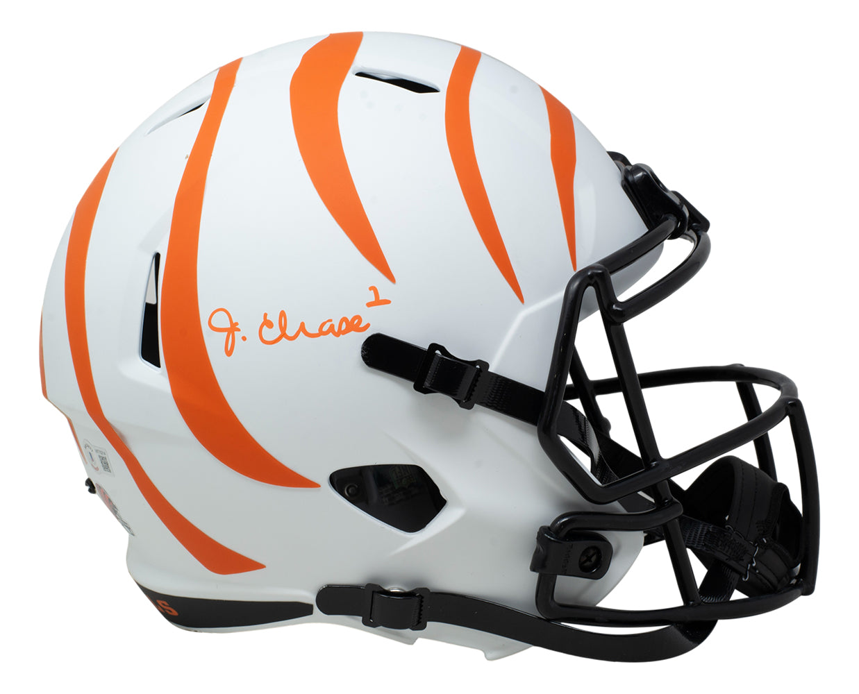 Ja'Marr Chase Bengals Signed FS Speed Replica Lunar Eclipse Helmet – Sports  Integrity