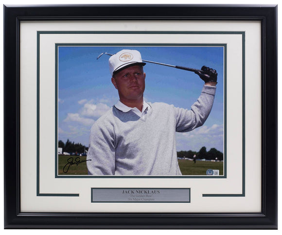 Jack Nicklaus Signed Framed 11x14 Golf Photo BAS LOA AB51358 - Sports Integrity