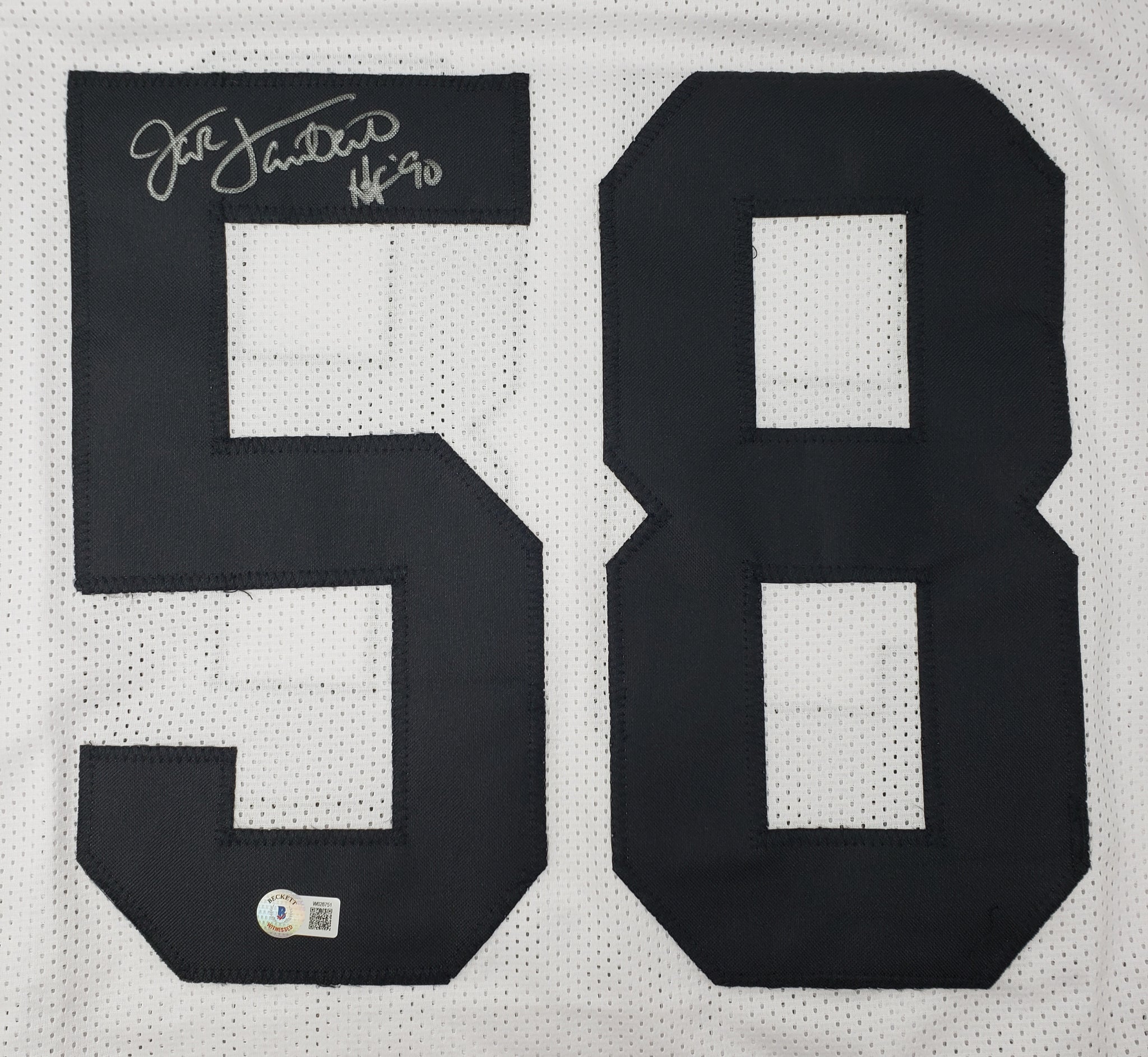 Jack Lambert HOF Autographed Custom Black Football Jersey - JSA