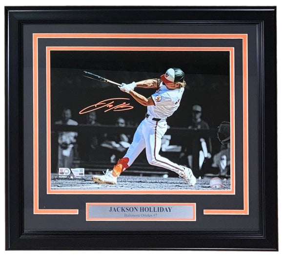 Jackson Holiday Signed Framed 11x14 Baltimore Orioles Photo Fanatics