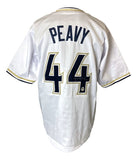 Jake Peavy San Diego Signed White Baseball Jersey Lojo Hologram - Sports Integrity