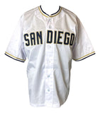 Jake Peavy San Diego Signed White Baseball Jersey Lojo Hologram - Sports Integrity