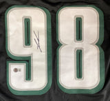 Jalen Carter Philadelphia Signed Black Football Jersey BAS - Sports Integrity