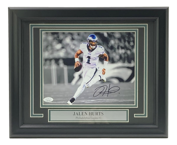 Jalen Hurts Signed Framed 8x10 Philadelphia Eagles White Jersey Photo –  Sports Integrity