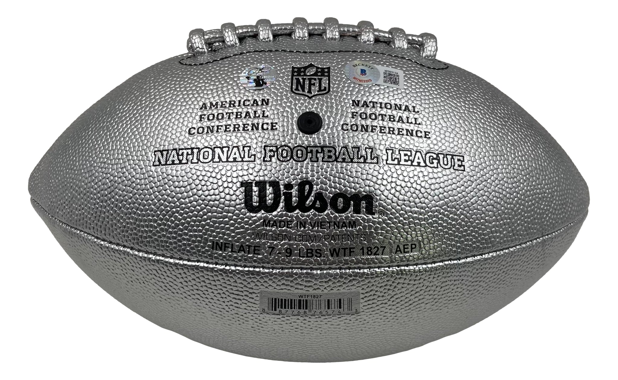 Wilson Offical NFL The Duke Autograph All White Replica Football