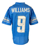 Jameson Williams Detroit Signed Light Blue Football Jersey BAS