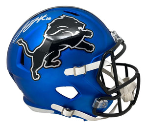 Jared Goff Signed Detroit Lions Full Size Alternate Speed Replica Helmet Fanatic - Sports Integrity