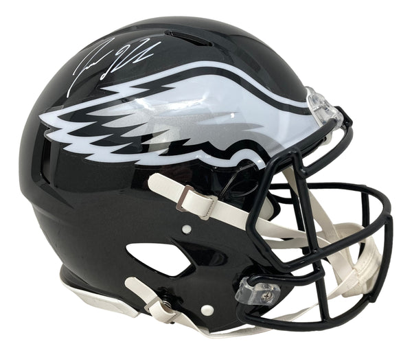 Jason Kelce Philadelphia Eagles Autographed Full-Size Helmet Inscribed No  One Likes Us We Don't Care