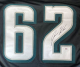 Jason Kelce Philadelphia Signed Black Football Jersey PSA ITP Hologram