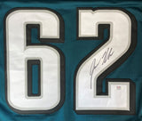 Jason Kelce Philadelphia Signed Green Football Jersey PSA ITP Hologram