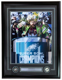 Jason Kelce Signed Framed 16x20 Philadelphia Eagles SB52 Parade Photo PSA Holo - Sports Integrity