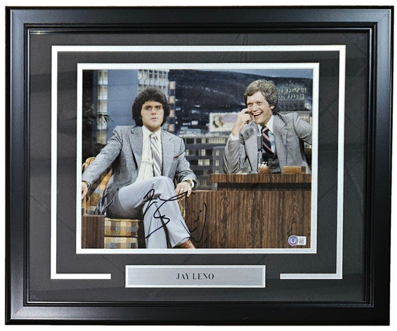 Jay Leno Signed Framed 11x14 Photo BAS - Sports Integrity