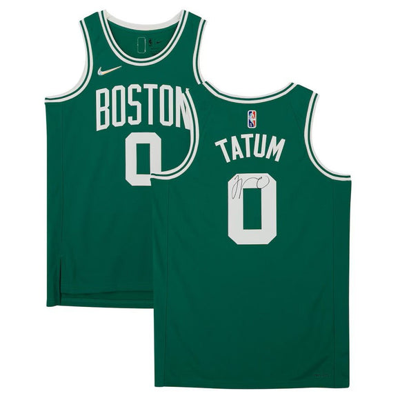 Jayson Tatum Signed Boston Celtics 2021/22 Green Nike Diamond Swingman Jersey - Sports Integrity