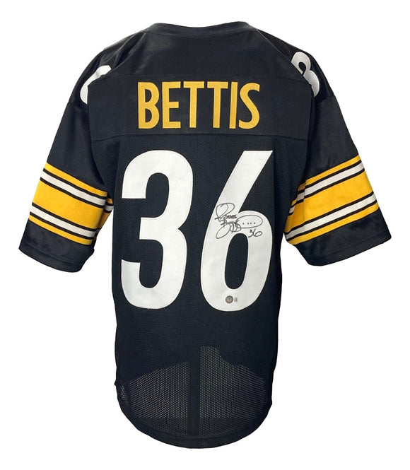 Jerome Bettis Signed Custom Black Pro - Style Football Jersey BAS - Sports Integrity