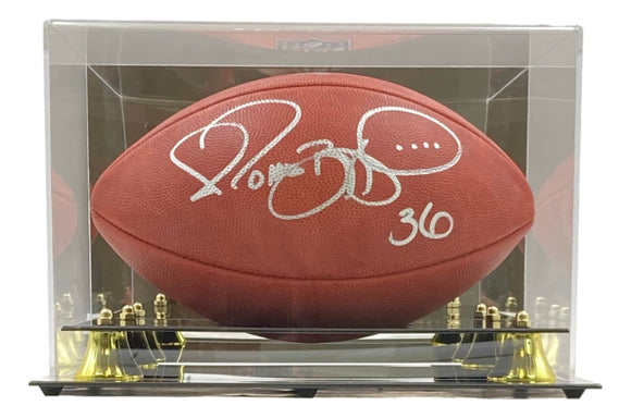 Jerome Bettis Pittsburgh Steelers Signed Wilson Duke Football JSA Holo w/ Case