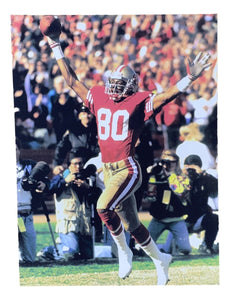 Jerry Rice Stretched 30x42 San Francisco 49ers Canvas - Sports Integrity