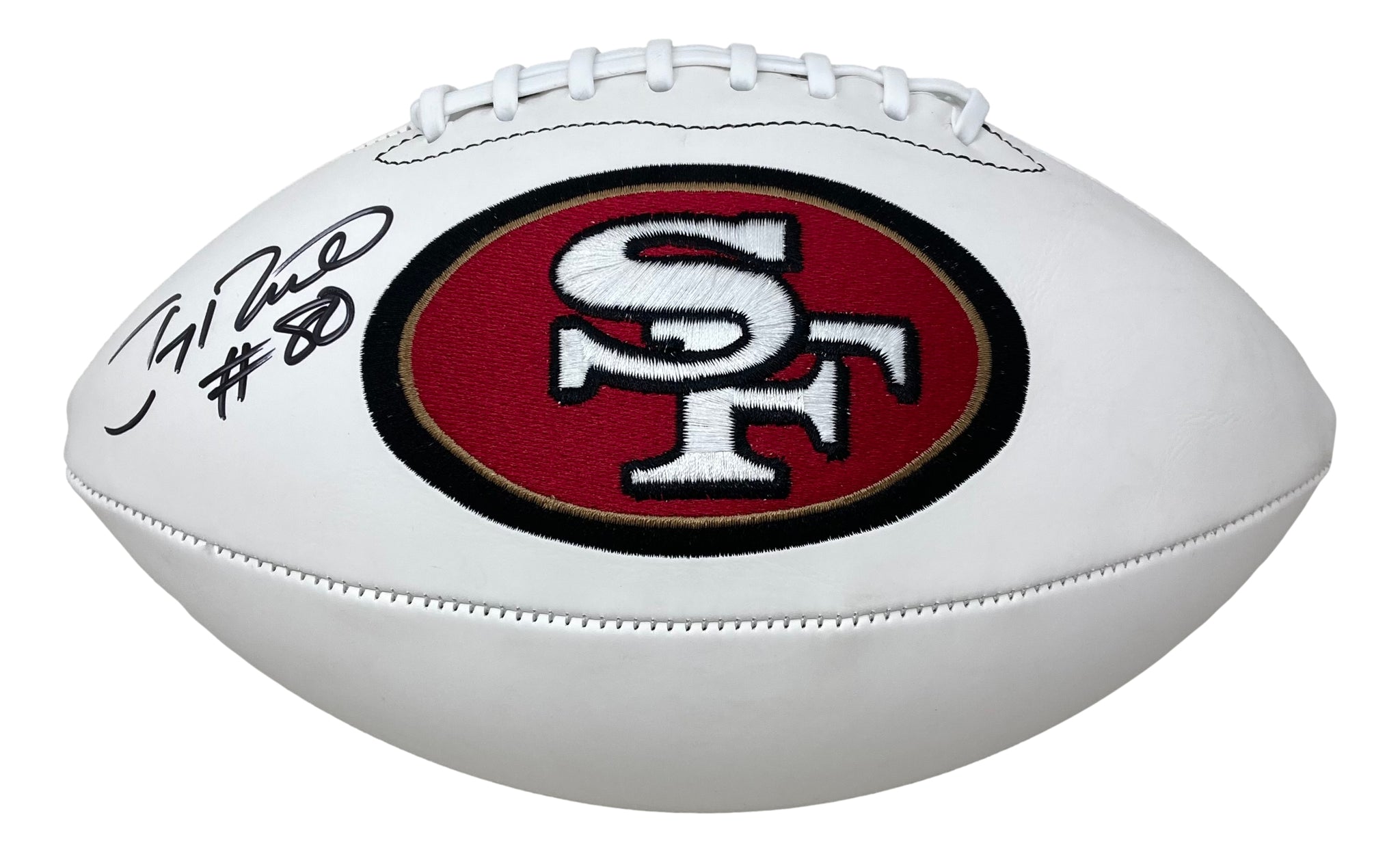 Jerry Rice San Francisco 49ers Autographed Fanatics Authentic Red