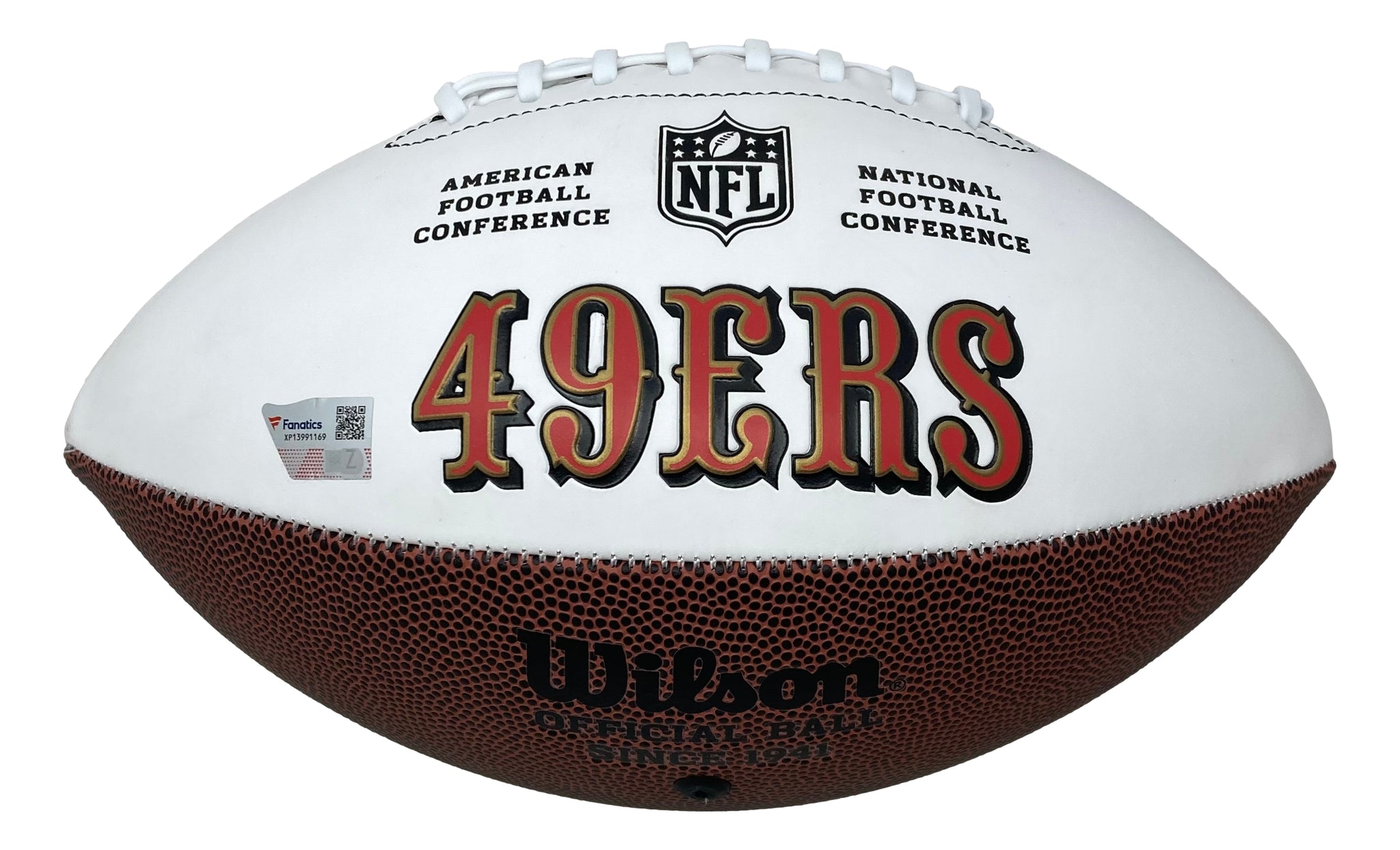 Jerry Rice Autographed 49ers Wilson Full Size NFL Football