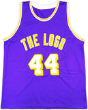 Jerry West Los Angeles Signed Purple Basketball Jersey BAS