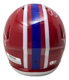 Jim Kelly Signed Buffalo Bills Full Size Replica Speed Helmet BAS w/ Case - Sports Integrity