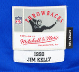 Jim Kelly Signed Buffalo Bills Blue Mitchell & Ness Football Jersey JSA ITP - Sports Integrity