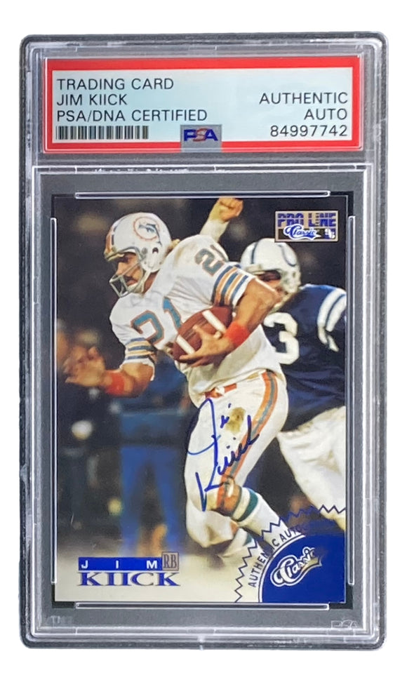 Jim Kiick Signed Dolphins 1996 Pro Line Classic Trading Card PSA/DNA –  Sports Integrity