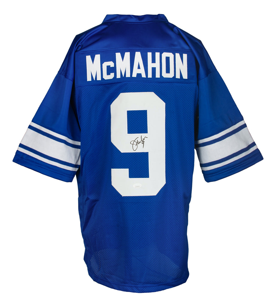 Jim McMahon Signed Custom White Pro Style Football Jersey JSA