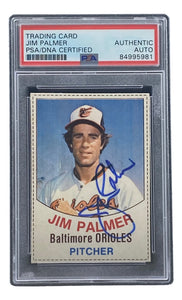 Jim Palmer Signed Baltimore Orioles 1977 Hostess #1 Trading Card PSA/DNA Sports Integrity
