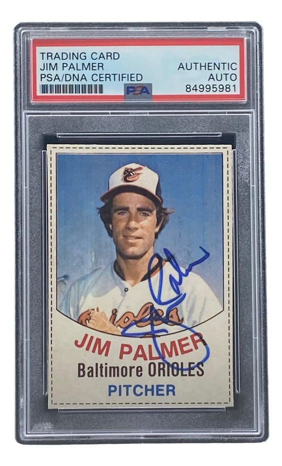 Jim Palmer Signed Baltimore Orioles 1977 Hostess #1 Trading Card PSA/DNA Sports Integrity