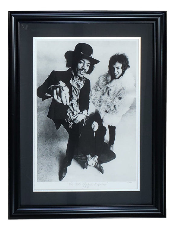 Jimi Hendrix Framed 16x23 The Jimi Hendrix Experience Hulton Archive Giclee - Sports Integrity