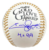 Jimmy Rollins Phillies Signed Official Gold Glove Baseball 4x GG PSA Hologram - Sports Integrity