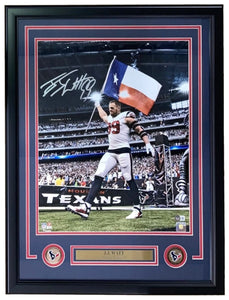 JJ Watt Signed Framed 16x20 Houston Texans Photo BAS - Sports Integrity