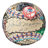 Joe DiMaggio Yankees Signed Fazzino Hand Painted Baseball BAS+PSA+Fanatics