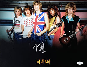 Joe Elliott Signed 11x14 Def Leppard Band Photo JSA ITP Sports Integrity