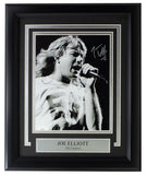 Joe Elliott Signed Framed 8x10 Black And White Def Leppard Photo JSA ITP - Sports Integrity