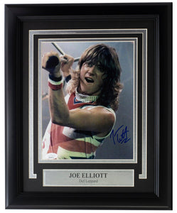 Joe Elliott Signed Framed 8x10 Young Def Leppard Photo JSA ITP - Sports Integrity