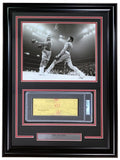 Joe Frazier Boxing Signed Framed Slabbed Bank Check #4558 PSA/DNA